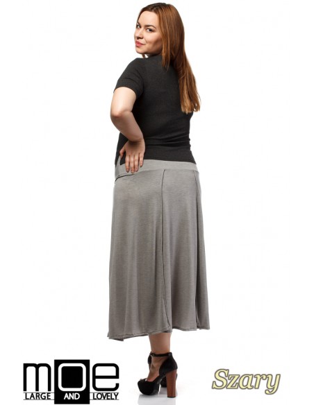 Spódnica maxi z klinów szara Spódnica maxi z klinów szara