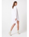 Ciążowa sukienka koszulowa - biała