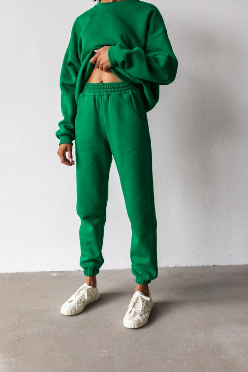 CM6641 Spodnie dresowe typu jogger - zielone