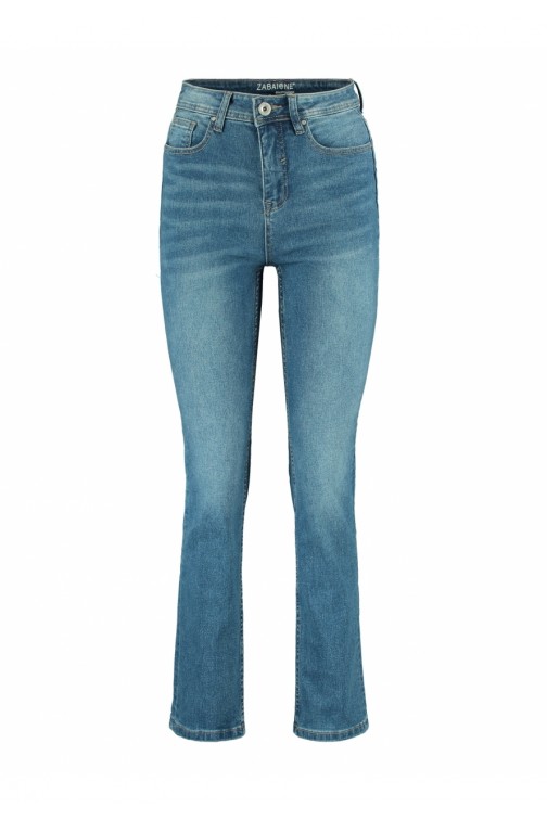 CM7015 Spodnie jeansowe z wysokim stanem - niebieskie